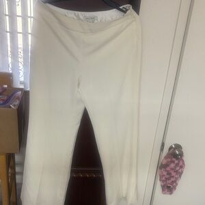 White House Black Market Cream Trousers